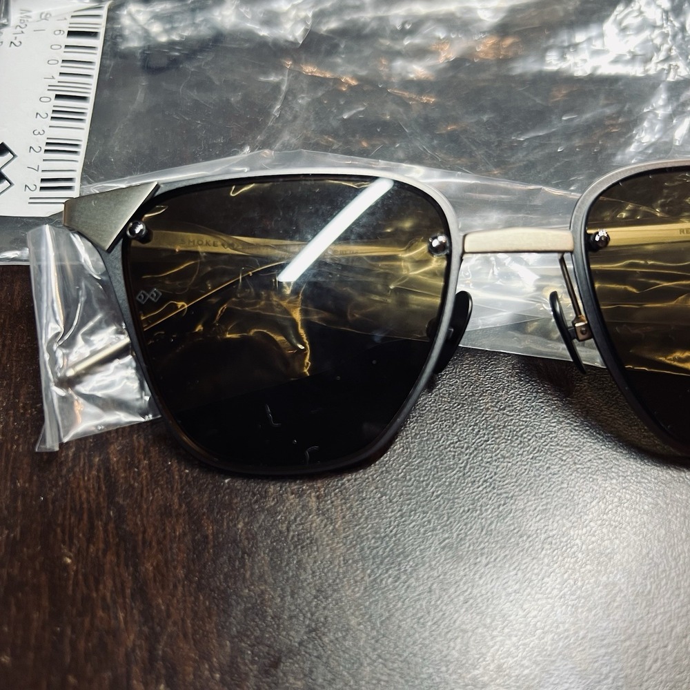 Smoke x Mirrors Redux I SM180-21-2 Sunglasses Matte Dk Gun Gold Brown Lenses NWT - Picture 2 of 7